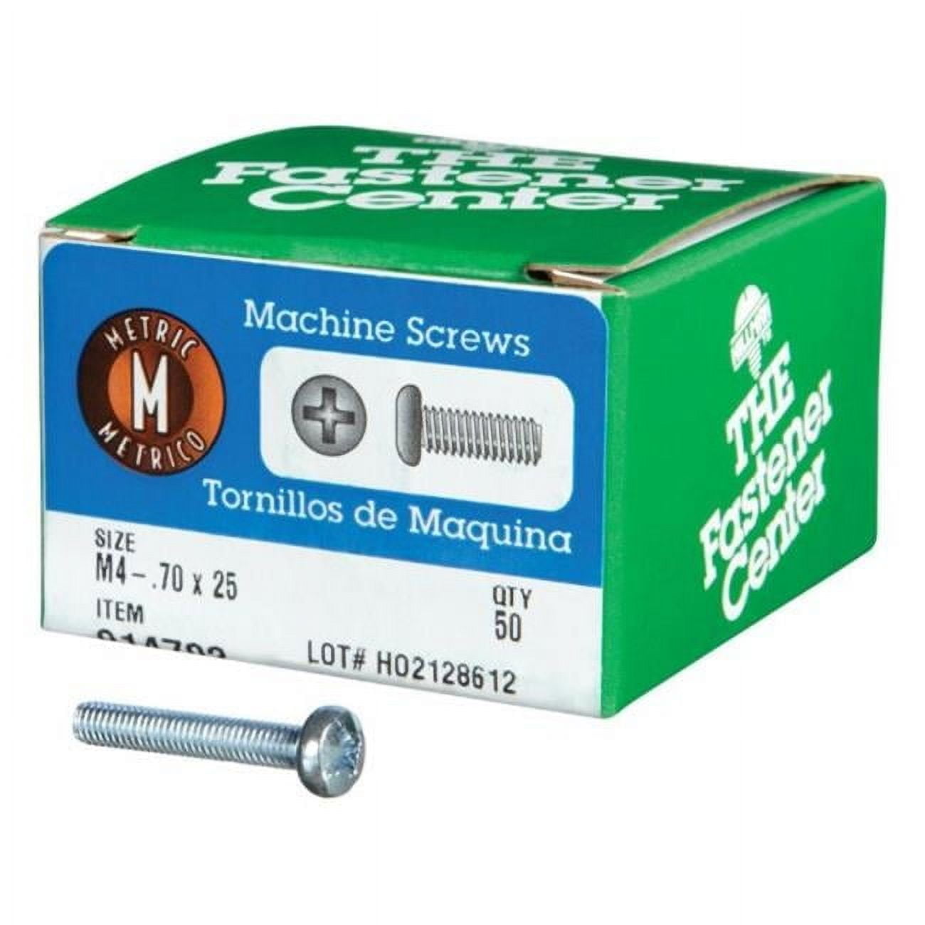 Hillman 914702 Phillips Pan Head Steel Metric Machine Screws M4