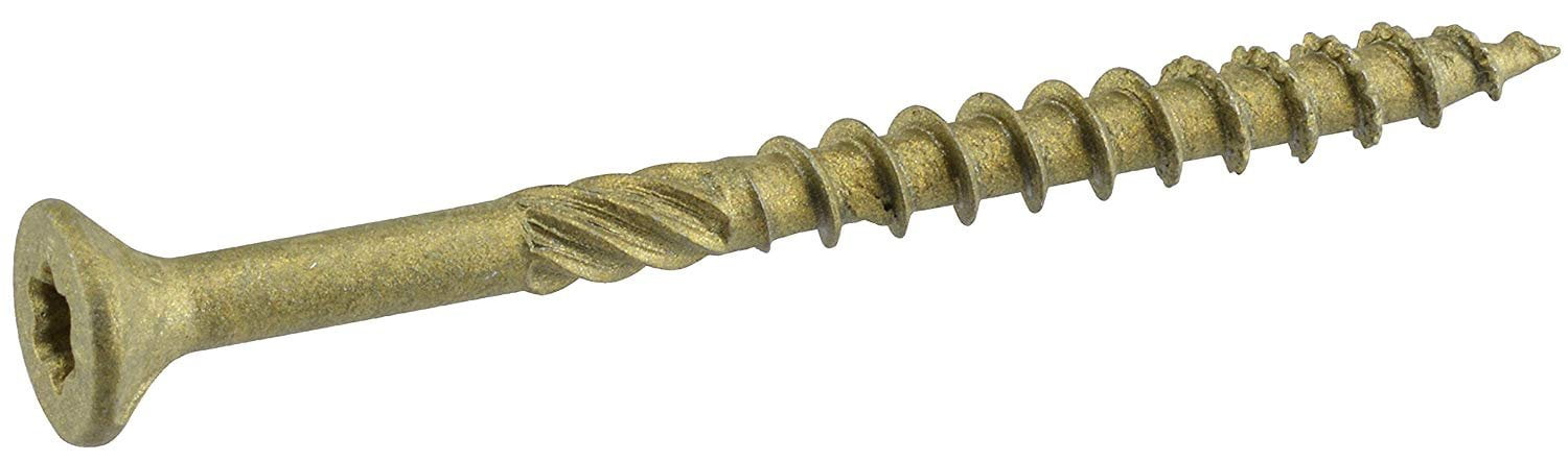 Hillman Exterior Wood Screw - Rust Resistant, Steel, Bronze - 8" x 1-3/4" — Construction & DIY Use, Standard Hardware Spec