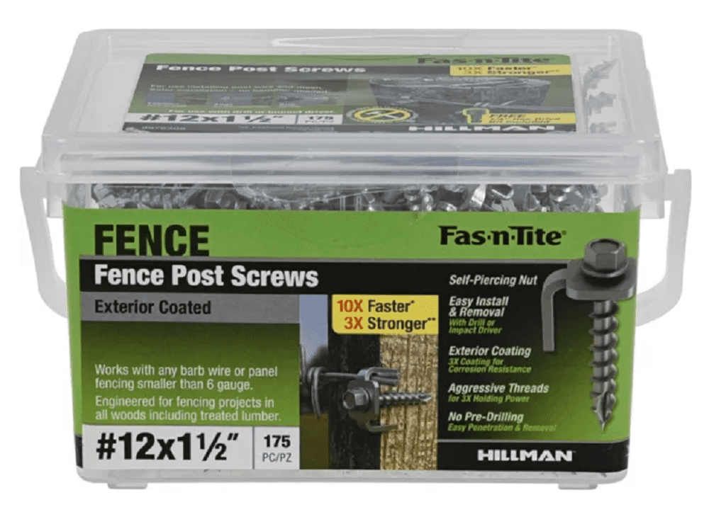 FASNTITE ExteriorCoated Fence Post Screws (12 x ) 175 Pieces