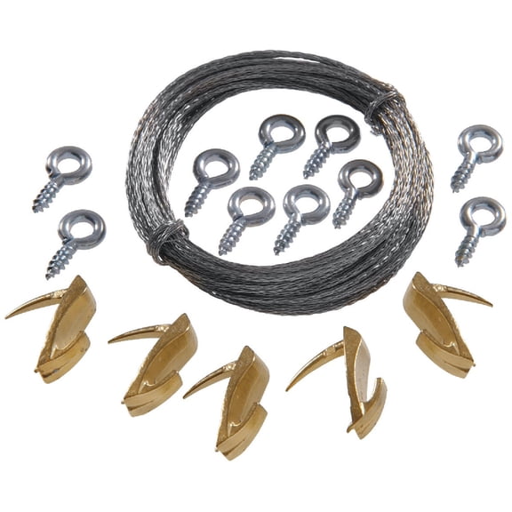 Hillman Anchor Wire Wallbiter Picture Hanging Kit - Pack of 4