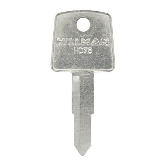 Hillman 5964226 Automotive Universal Key Blank for Double Sided for Honda - Case of 10, Black & Silver