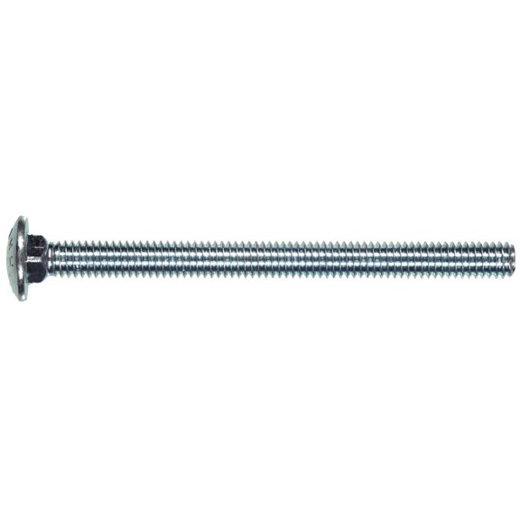 Hillman Carriage Bolt Grade 2 Zinc Plated - 1/4"-20 x 6" Construction & DIY Use, Standard Hardware Spec