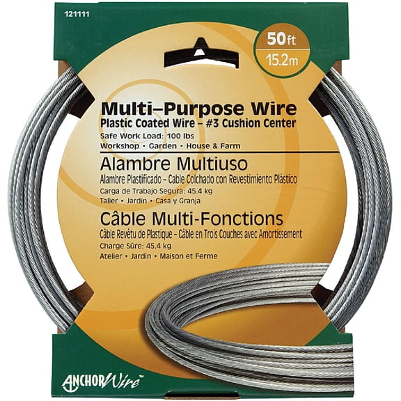 Hillman Clothesline Wire 50' Galvanized Card