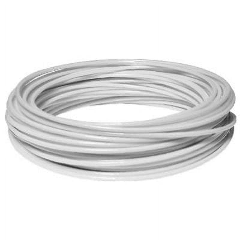 Hillman Clothesline Wire, Plastic Coated, White, 100Ft. 1 Pack