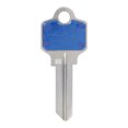 thumbnail image 1 of Hillman 5969035 Colorplus Traditional Key House & Office Blank Single Sided Universal Key - Blue, Pack of 5, 1 of 1