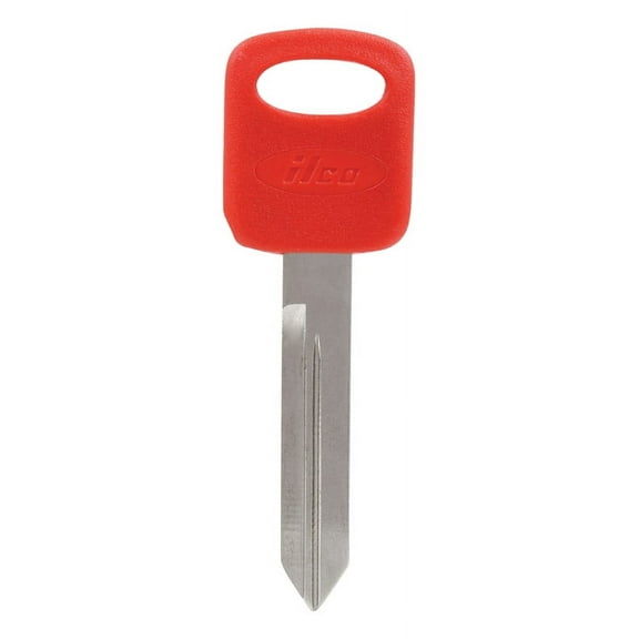 Hillman 5965249 Colorplus Automotive Blank Double Sided Universal Key for Ford - Red & Silver, Pack of 5