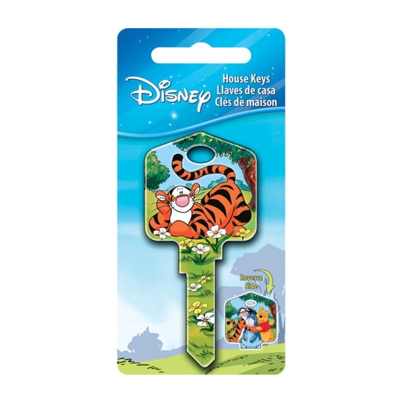 Hillman Disney Tigger Bounce House Key Blank 66/97 KW1/KW10 Single for Kwikset and Titan Locks