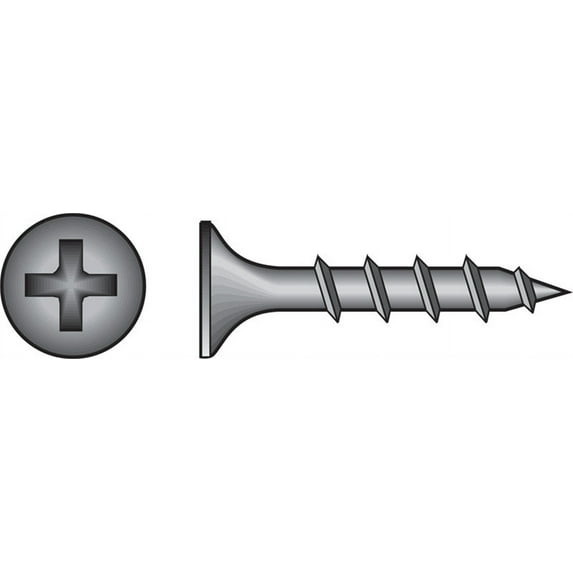 Hillman Drywall Screw Black Phosphate Hardened Steel - 100pc, 6 x 1-5/8 Inch