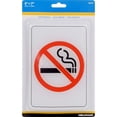thumbnail image 1 of Hillman English White No Smoking Sign 7 in. H X 5 in. W, 1 of 2