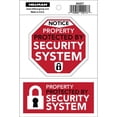 thumbnail image 1 of Hillman English White Security Decal 4 in. H X 6 in. W, 1 of 1