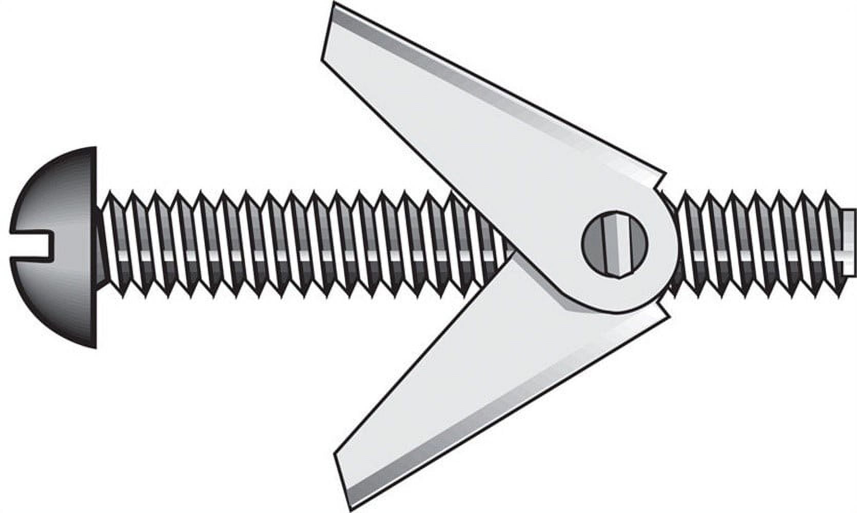 Hillman Fas-N- Tite 3/16 in. D X 4 in. L Round Steel Toggle Bolt 50 pk Hillman Fas-N- Tite 3/16 in. D X 4 in. L Round Steel Toggle Bolt 50 pk