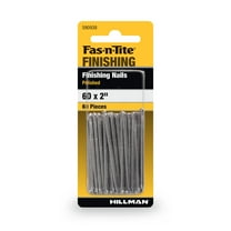 Fas-n-tite Finishing Nails, 6D x 2", Steel, Polished, Gray, Interior Nails, 60 pack