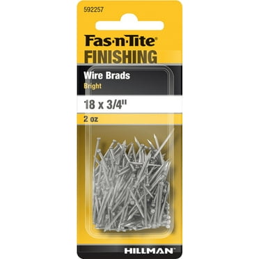 Hillman Fast-N-Tite 18 x 3/4" Bright Wire Nails, Steel, Bright Finish, New Interior Nails