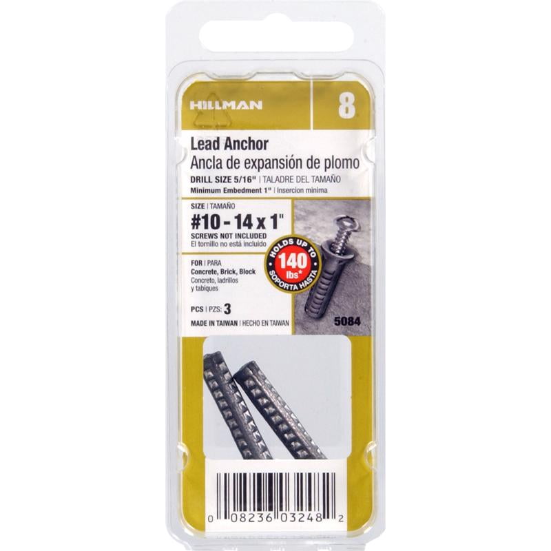 Hillman Fastener Corp 10-14x1 Lead/Sc Anchor 5084 - Walmart.com
