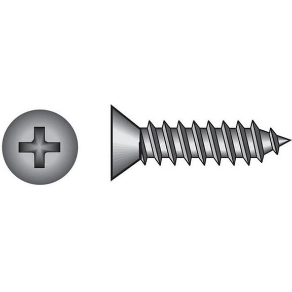 Hillman Fasteners 0823430 Stainless Steel Sheet Metal Screw # 6 x 1-1/2" Box