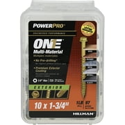 Hillman Fasteners 116896 Power Pro ONE Multi-Material Screws, #10 x 1-3/4"