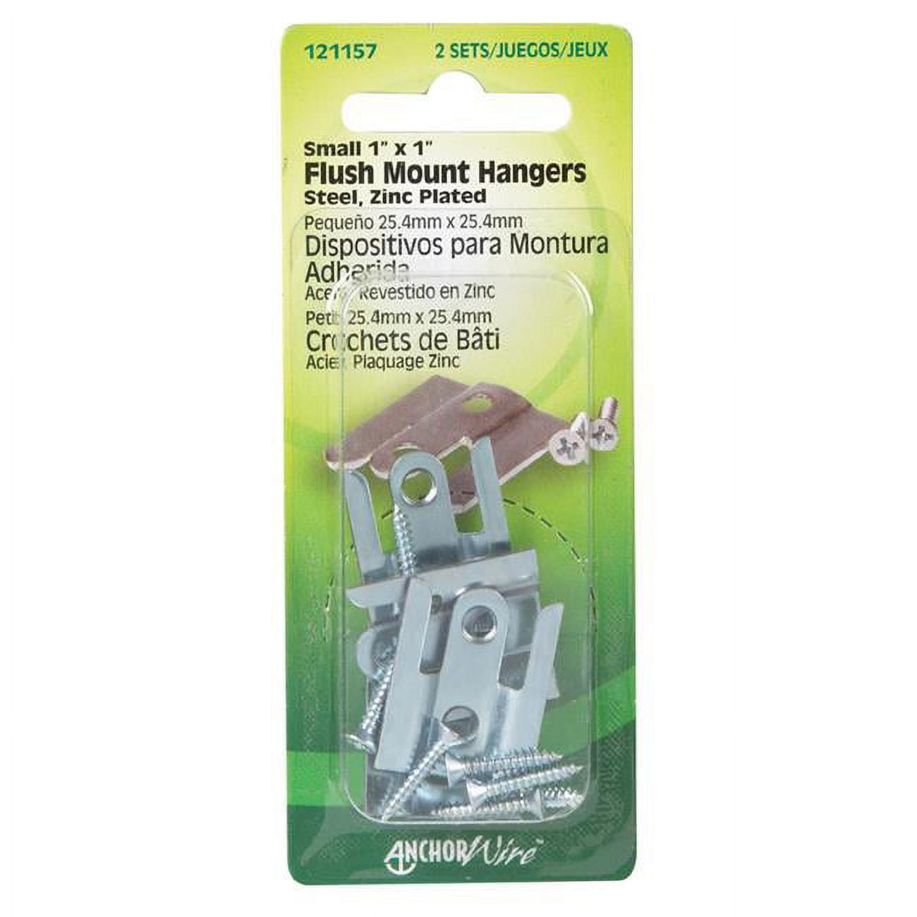 Hillman Fasteners 121157 Flush Mount Hangers, 1" x 1"