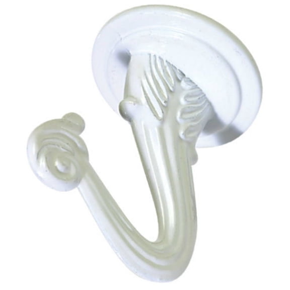 Hillman Fasteners 122234 Swag Hooks, White, 2 Pack, Each