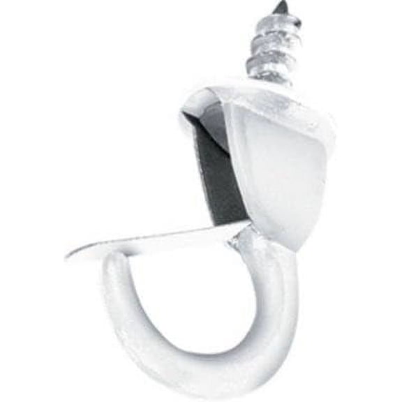 Hillman Fasteners 122244 3 Pack 1.25 in. White Safety Cup Hook - Pack of 10