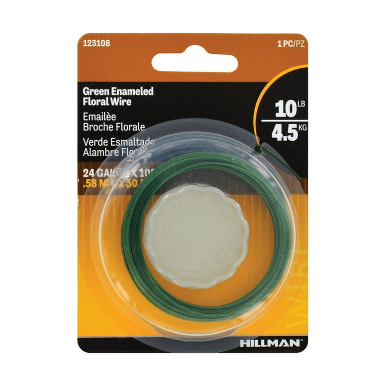 Hillman 100 ft. L Steel 24 Ga. Floral Wire Hillman 100 ft. L Steel 24 Ga. Floral Wire