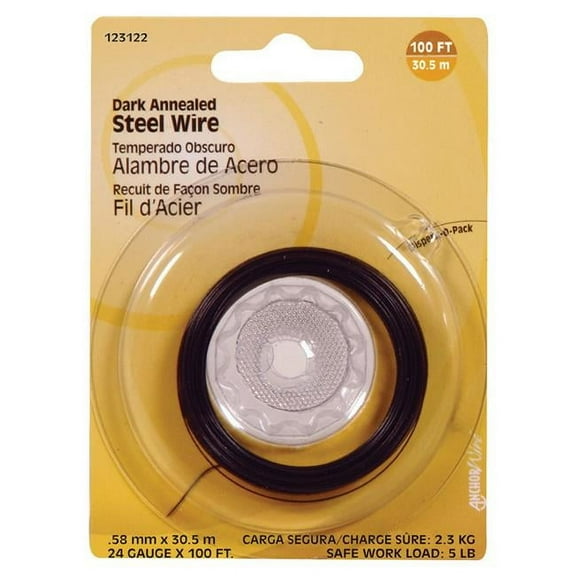 Hillman Fasteners 123122 100 ft. Dark Annealed Wire- 24 Gauge