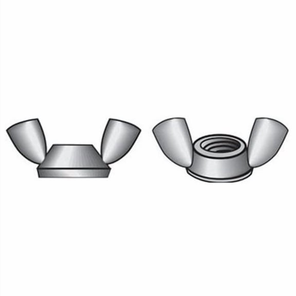 Hillman Fasteners 180240 Zine Plated Steel Wing Nut 8-32