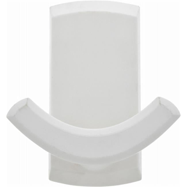 HIGH & MIGHTY 515801 Double Plastic Hook, 20 lb, White