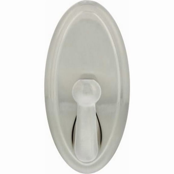 Hillman Fasteners 230712 25 lbs High & Mighty Oval Decorative Hook - Satin Nickel, Large