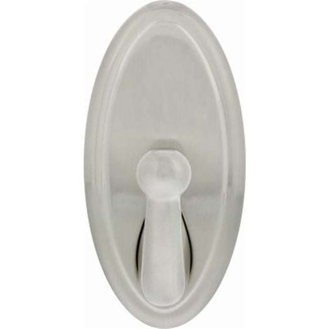 Satin Nickel Oval Metal Hook for Drywall Installation