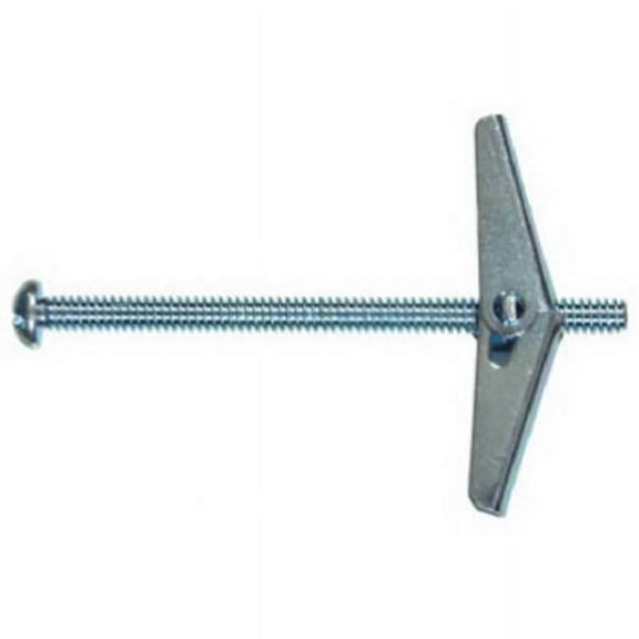 Hillman Fasteners 370069 0.25 x 4 in. Round Head Standard Duty Spring Wing Toggle Bolt, 50 Pack