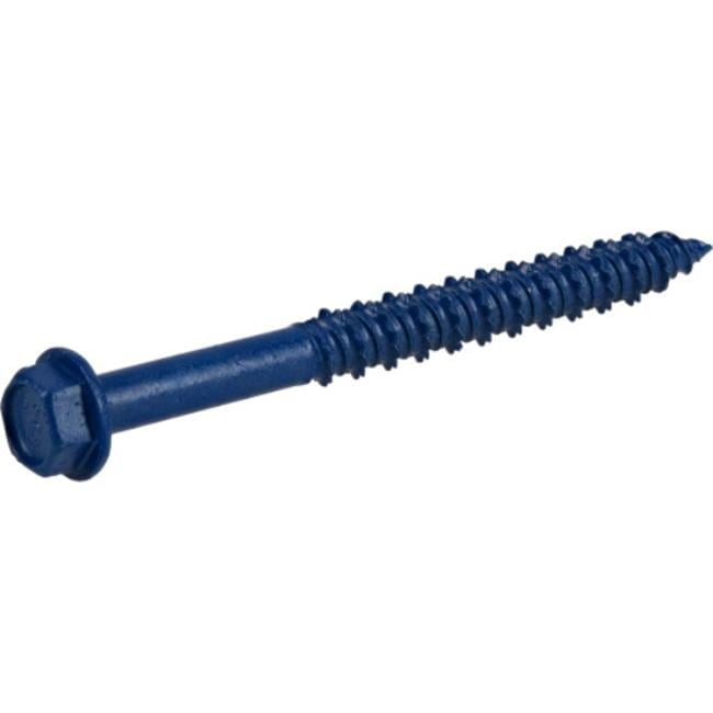 Hillman Fasteners 376511 0.25 x 2.75 in. Power Pro Blue Hex Washer-Head Concrete Screw Anchors - Blue