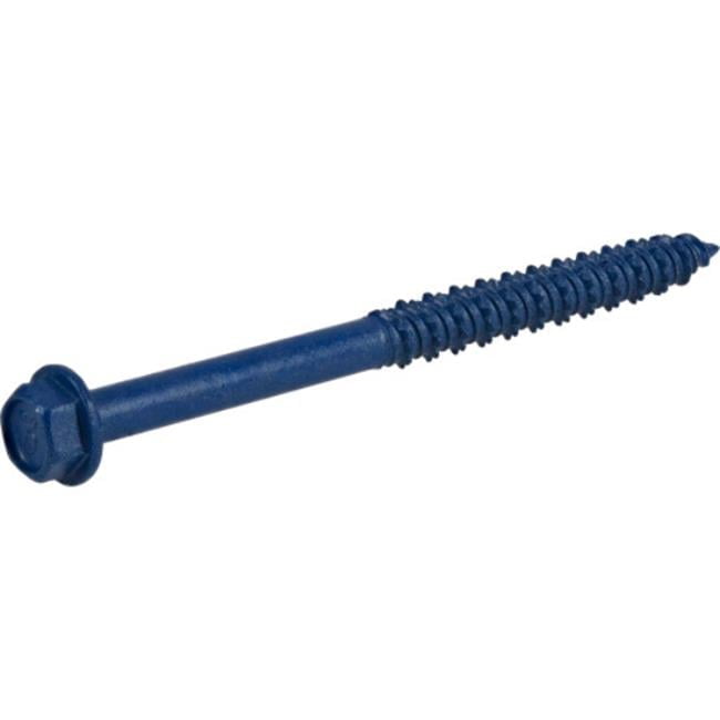 Hillman Fasteners 376512 0.25 x 3.25 in. Power Pro Blue Hex Washer-Head Concrete Screw Anchors - Blue