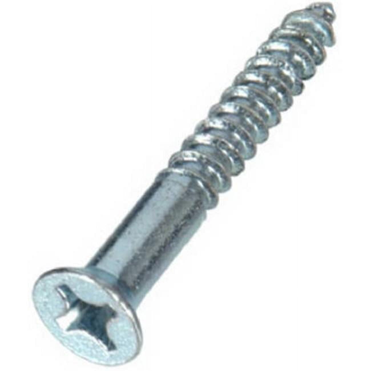 Hillman Fasteners 40159 No. 12 x 2 in. Phillips- Flat Head- Zinc Wood Screw- Pack - 100