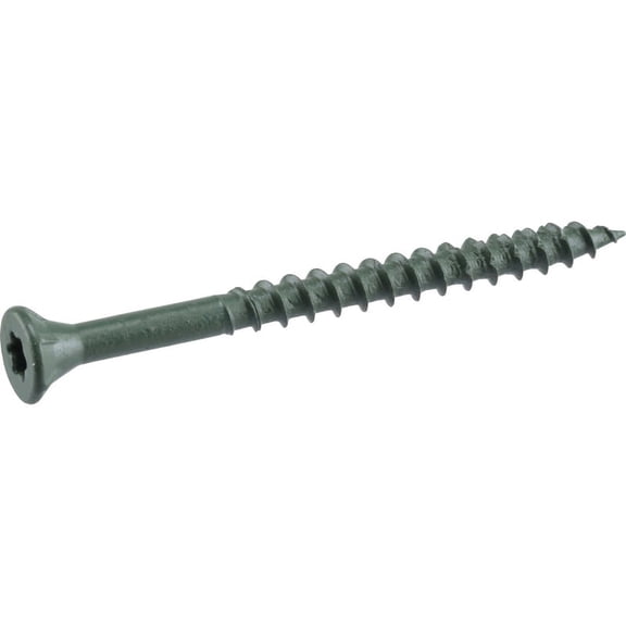 Hillman Fasteners 42587 2.5 in. x No. 10 Deck Plus Green Ceramic Exterior Screws