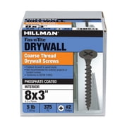 Hillman Fasteners No. 8 x 3 in. Coarse Thread Phillips Drywall Screws, 5 lb Box