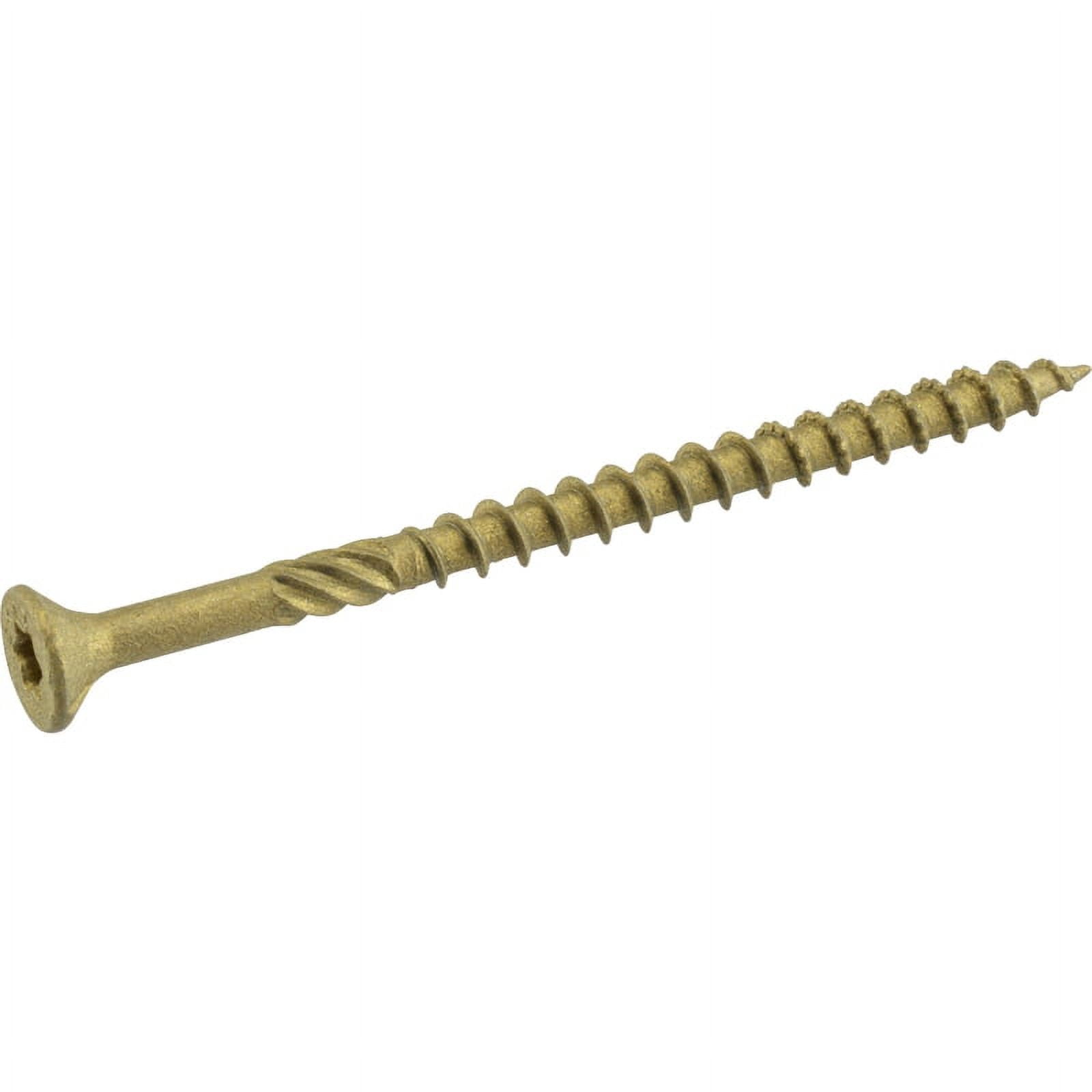 Bronze Coated 3" Exterior Wood Screws with Star Drive