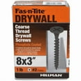 thumbnail image 1 of Hillman Fasteners 48372 No.8 x 3 in. Fas-N-Tite Coarse Thread Drywall Screws - 1 lbs Box - Black, 1 of 1