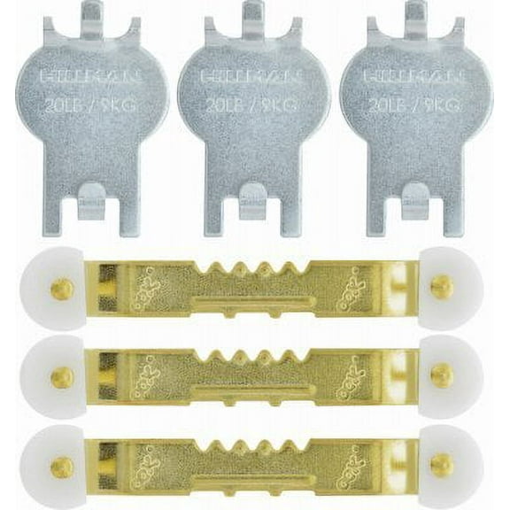 High & Mighty Picture Hanging Kit - Holds 20 Lb - 6 Pc, 4 Pack