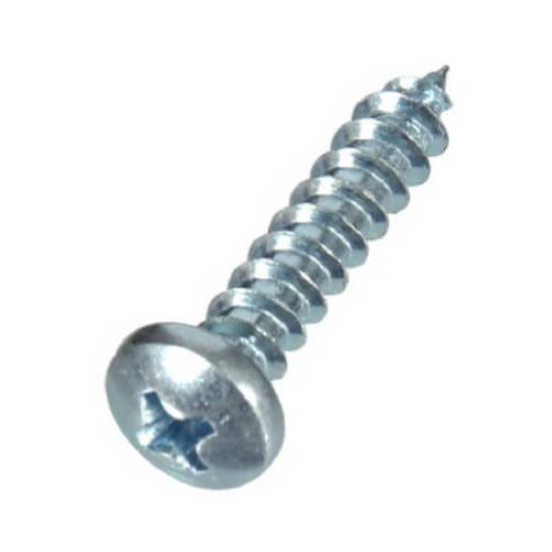80114 Sheet Metal Screws, Zinc, Pan Head Phillips, #14 x 1-1/4-In., 100-Pk. - Quantity 1