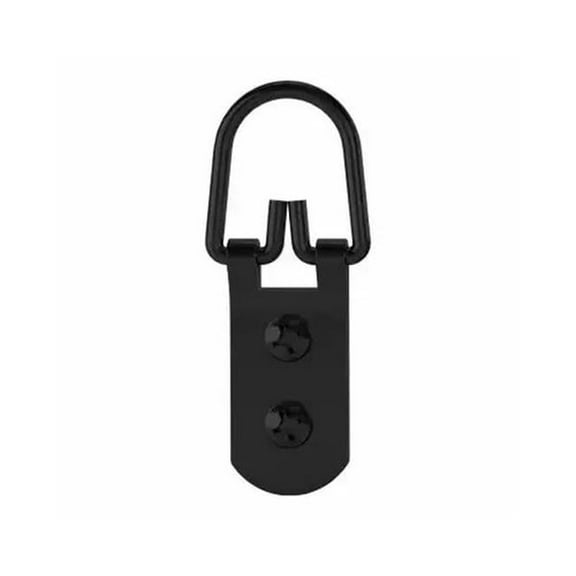 Hillman Fasteners 136297 D-Ring Hangers, Black - Large - Pack of 2
