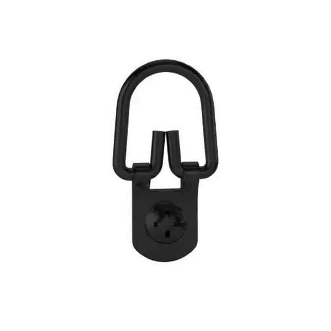 Hillman Fasteners 136296 D-Ring Hangers, Black - Small - Pack of 3