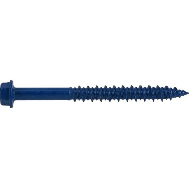 Hillman Fasteners 377210 FP-HX PPBL Power Pro Blue Hex Washer-Head Concrete Screw Anchors - 0.25 x 2.75 in.