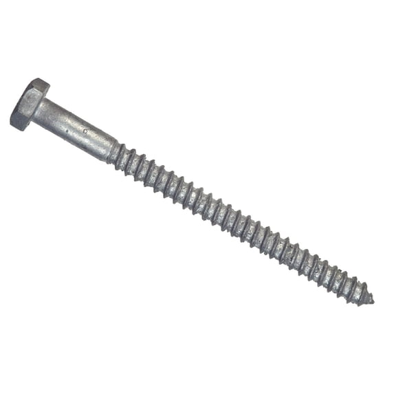 Hillman Lag Screw Hex Head - Hot Dip Galvanized - 1/2 x 6 In  Construction & DIY Use, Standard Hardware Spec