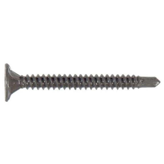 Hillman Fasteners 48891 Phillips Drive Cement Screw - 8 x 1.63 in. - Self Drill No.5, Gray
