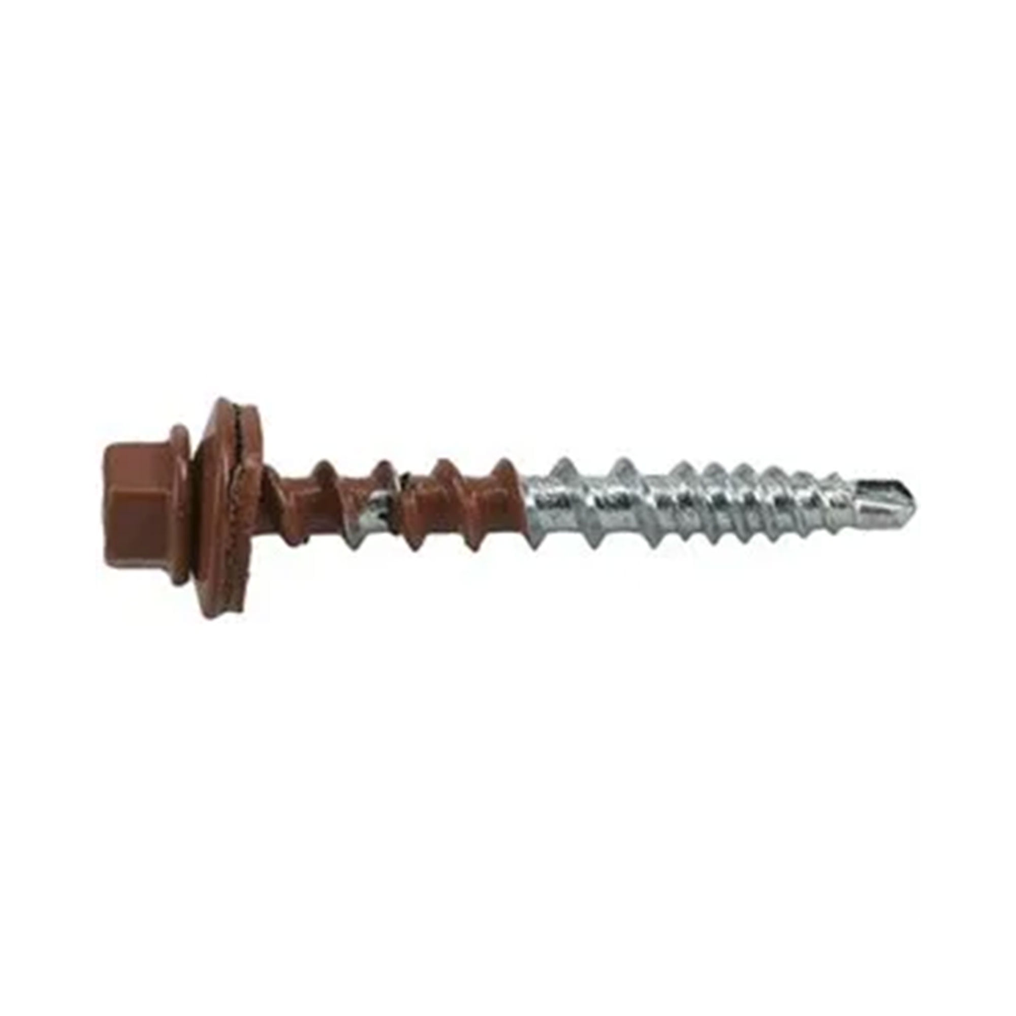 Hillman Fasteners Self Drilling Powerpro Metal to Wood Roofing Screws, Red