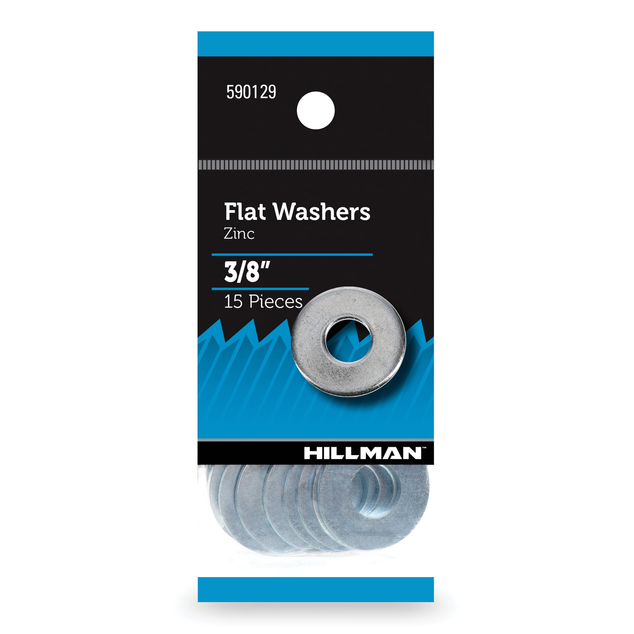 Hillman Zinc-Plated Steel 3/16 in. USS Flat Washer 1805 pk Hillman Zinc-Plated Steel 3/16 in. USS Flat Washer 1805 pk