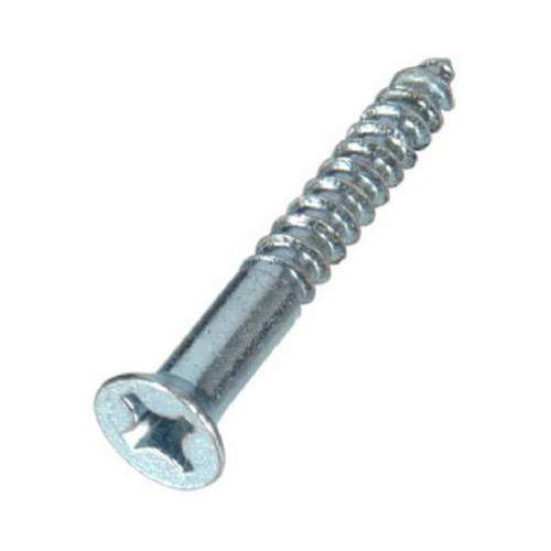 Hillman Flat Wood Screw No. 6 x 1/2 in. L Zinc Steel 30 pk