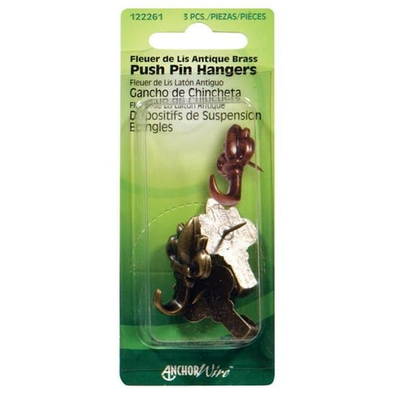 Hillman  Fleur De Lis Push Pin Hanger
