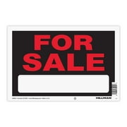 Hillman For Sale Sign, Garage Sale Sign, Black and Red, Plastic, 8"x12", 1 Sign
