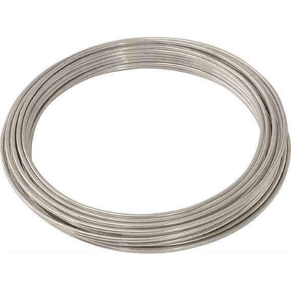HILLMAN 50140 Utility Wire, 50 ft L, 9 Gauge, Galvanized Steel